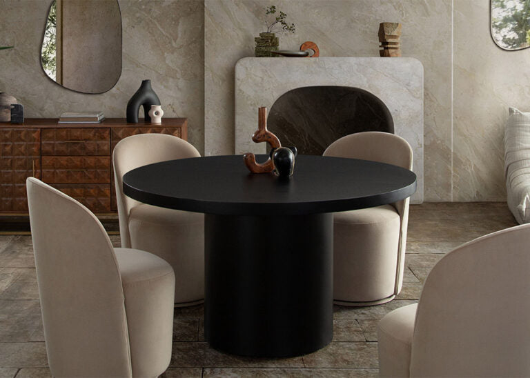 Beige Velvet Swivel Dining Chair