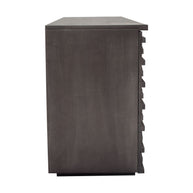 Modern Gray Acacia Wood Sideboard