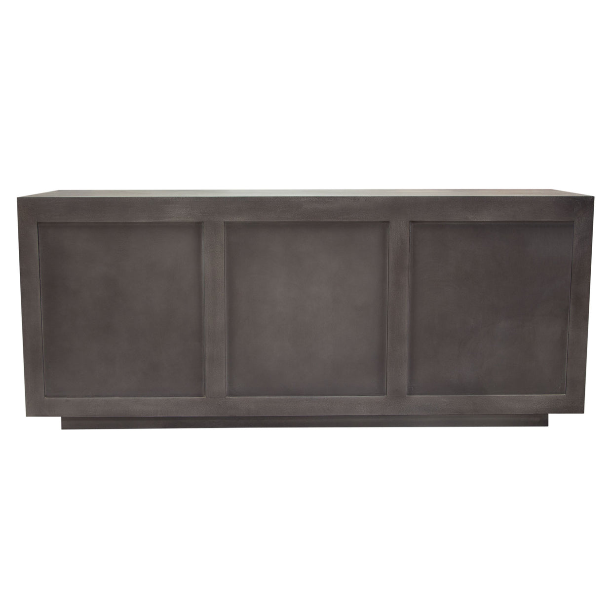 Modern Gray Acacia Wood Sideboard