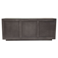 Modern Gray Acacia Wood Sideboard