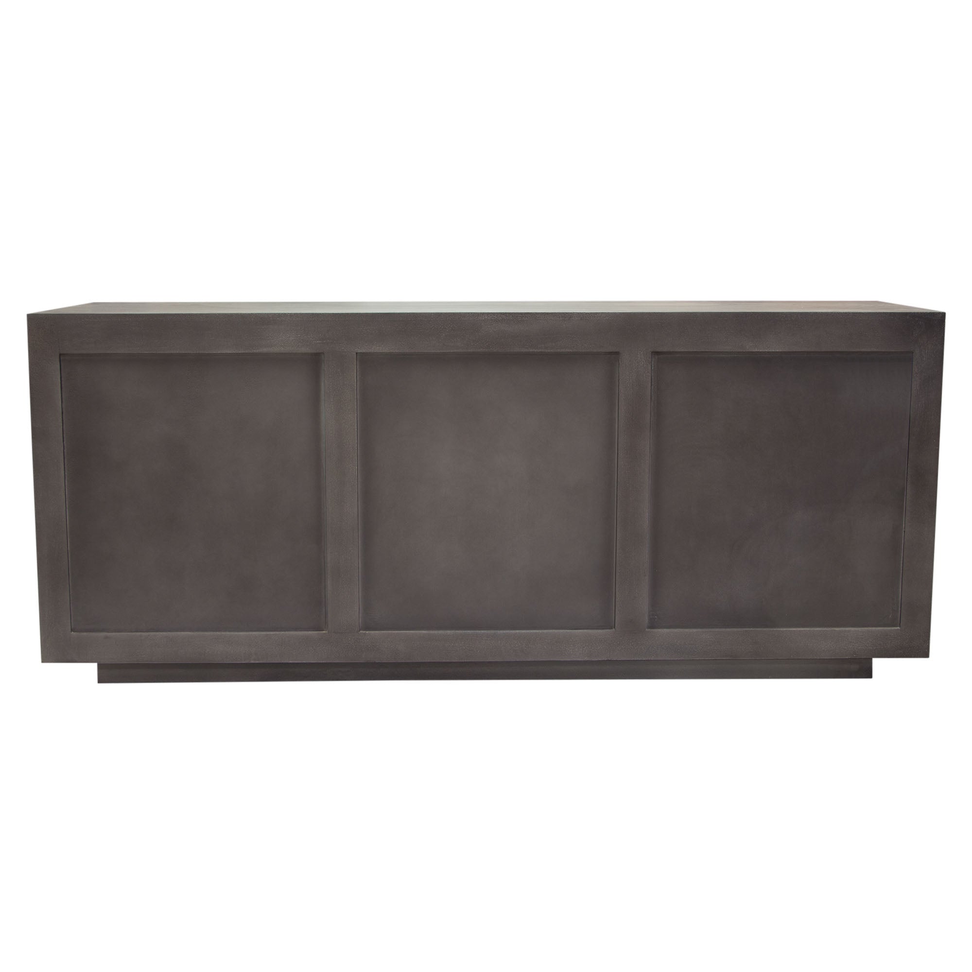 Modern Gray Acacia Wood Sideboard