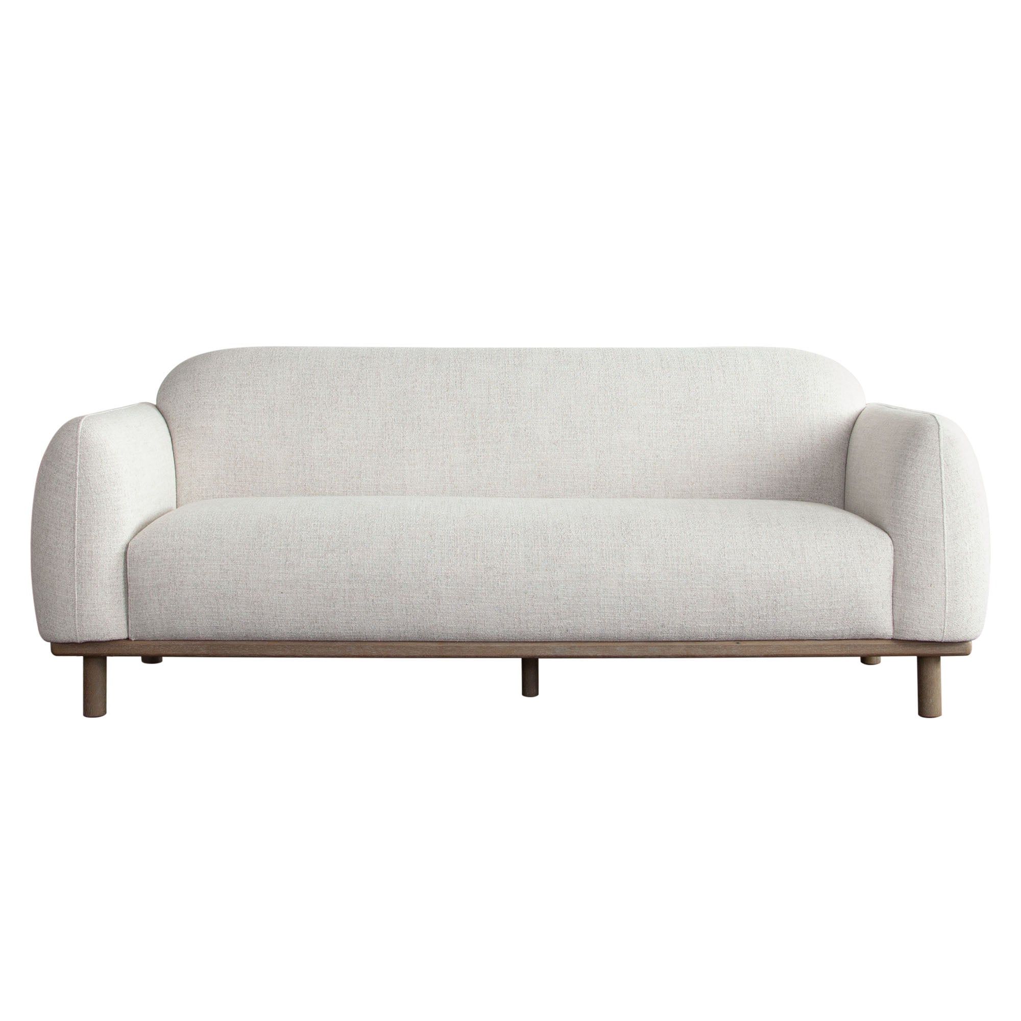Modern Light Barley Fabric Sofa