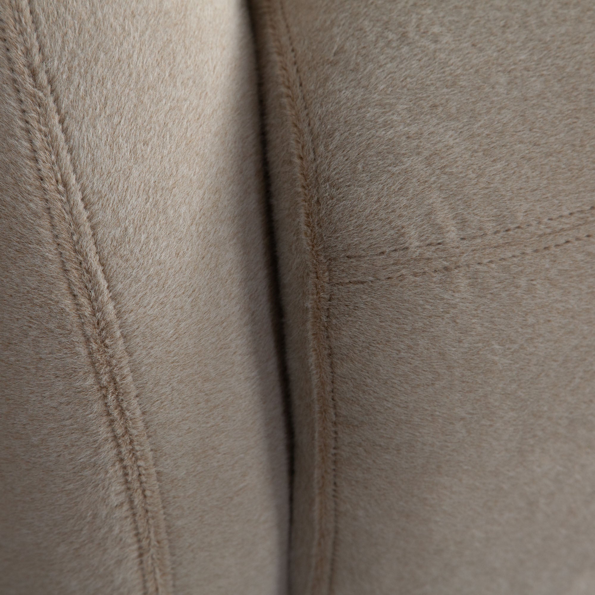 3-Piece Fawn Alpaca Curved Sectional Sofa