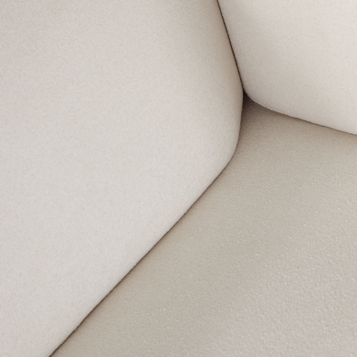 Modern Ivory Fabric Sofa
