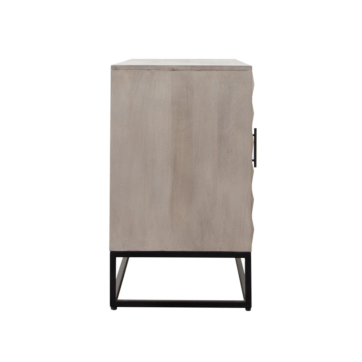 Geometric Modern Ash Wood Sideboard
