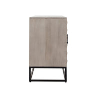 Geometric Modern Ash Wood Sideboard