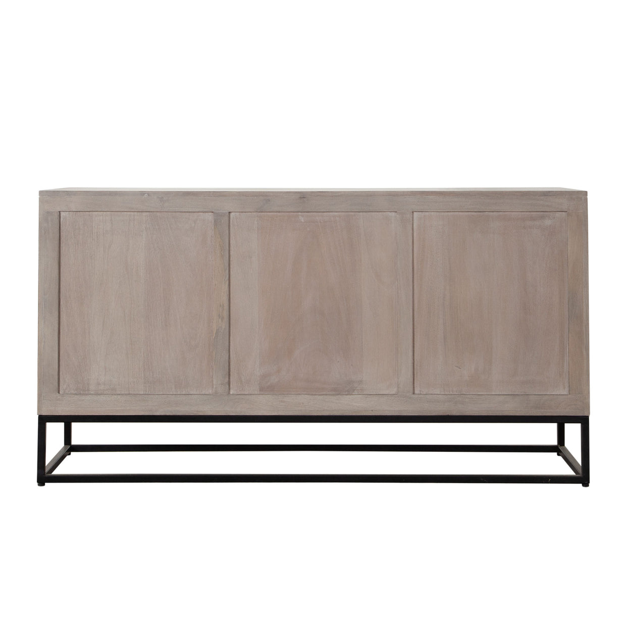 Geometric Modern Ash Wood Sideboard