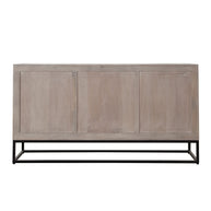 Geometric Modern Ash Wood Sideboard