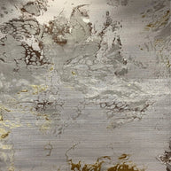 Abstract Distressed Marble Round Area Rug