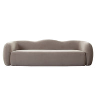 Winter Mink Performance Velvet Sculptural Sofa