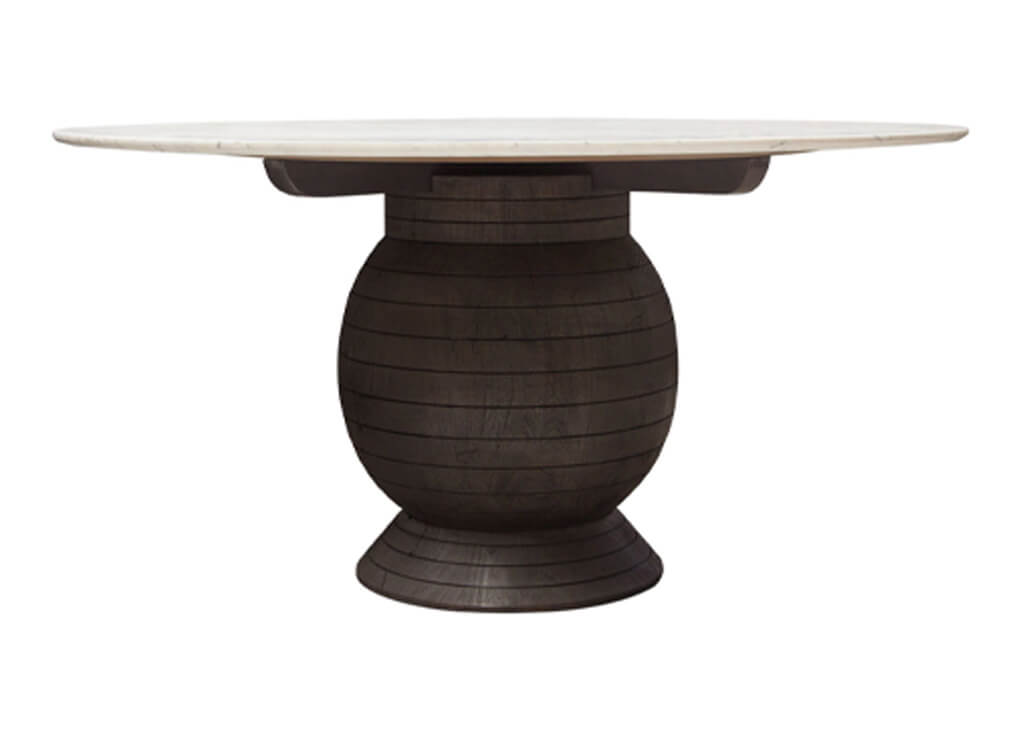 Marble & Acacia Wood 5 PC Dining Set