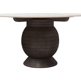 Marble & Acacia Wood 5 PC Dining Set