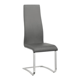 Marble & Gray Leatherette 7 PC Dining Set