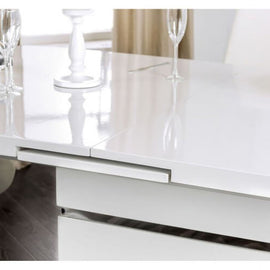 Modern High Gloss & Z-Shaped Dining Set