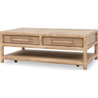 Dorsey Wood Coffee Table in Granola Finish