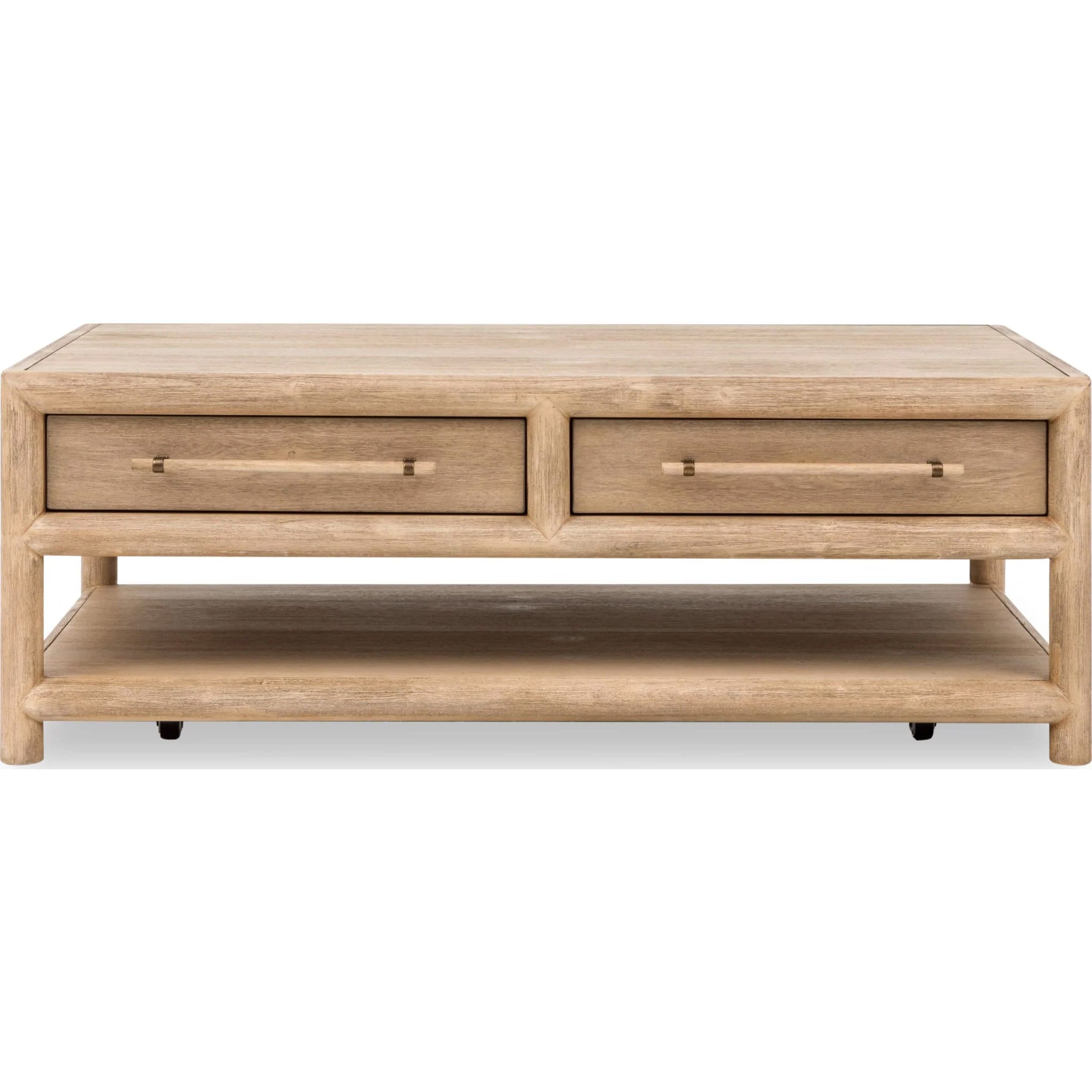 Dorsey Wood Coffee Table in Granola Finish