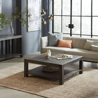Modern Rustic Living Room Table in Graphite