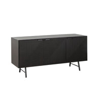 Geometric Modern Smoke Gray Sideboard