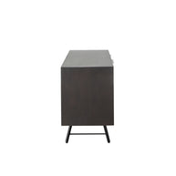 Geometric Modern Smoke Gray Sideboard