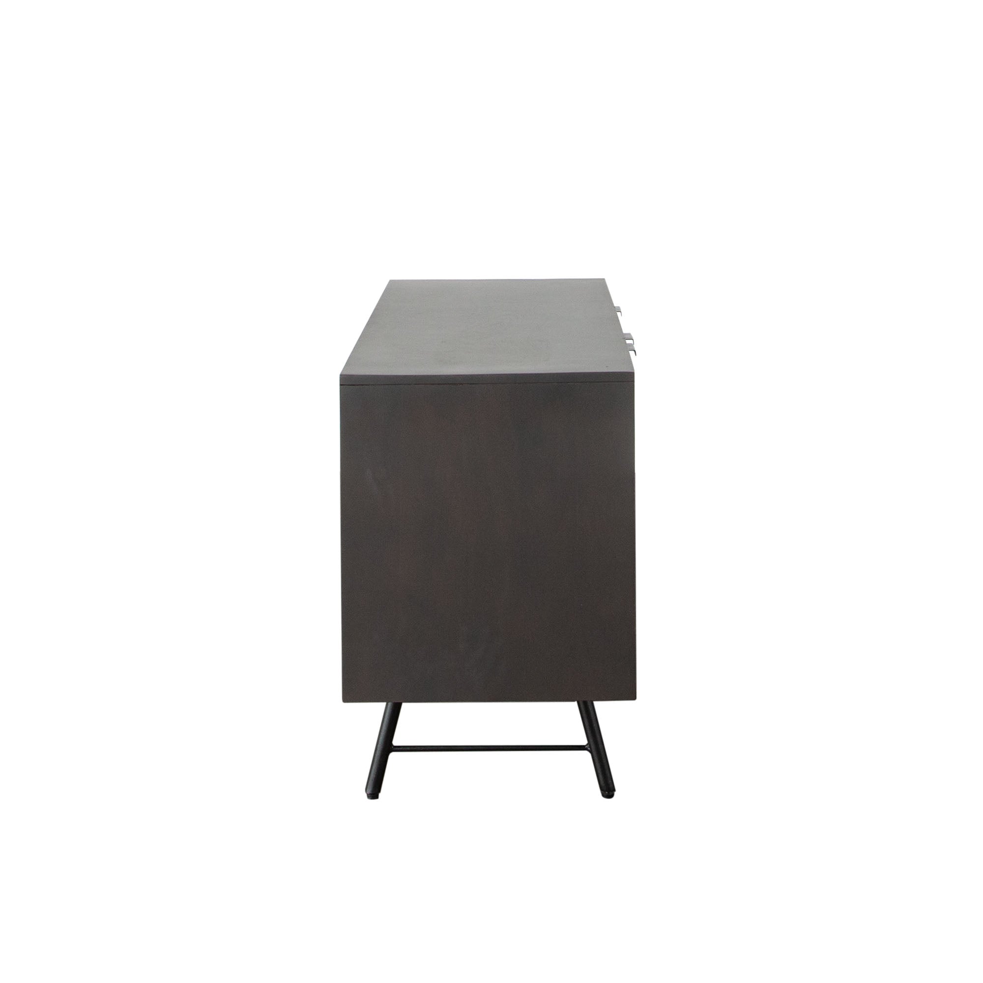Geometric Modern Smoke Gray Sideboard