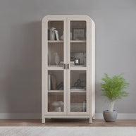 Glass Door Wooden Bookcase
