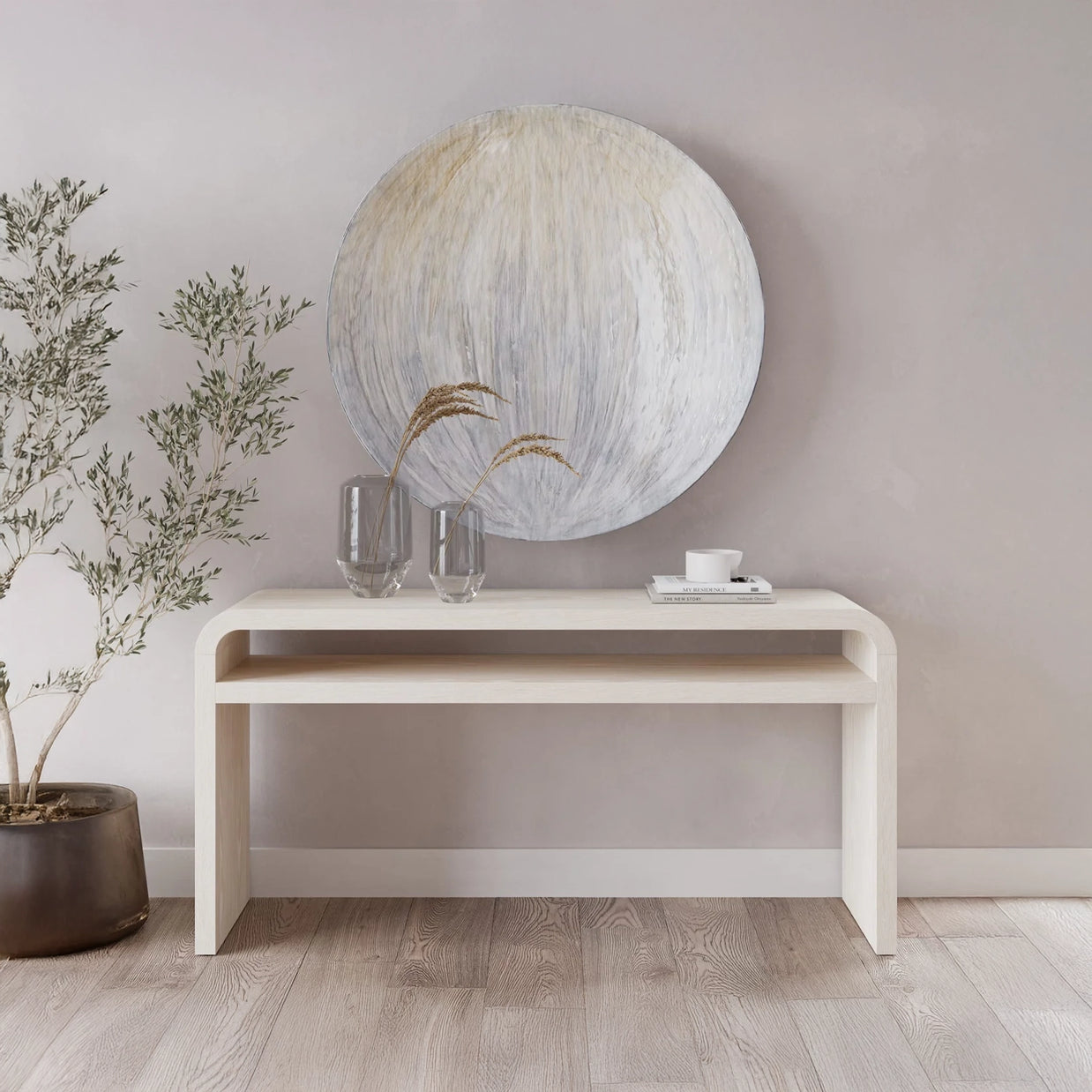 Ash Wood Console Table