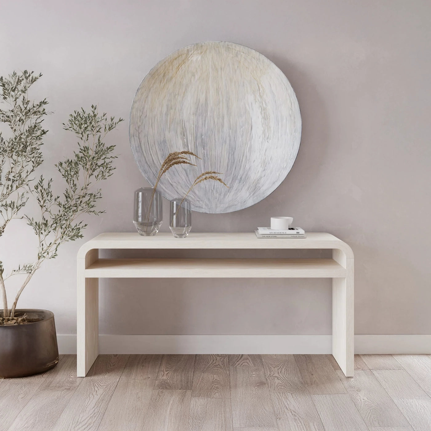 Ash Wood Console Table