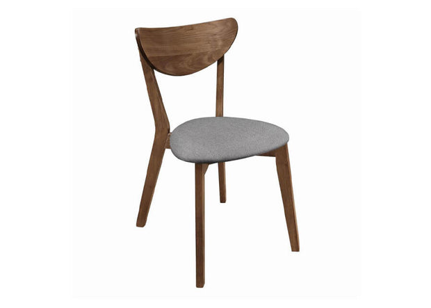 Natural Walnut & Marble 7 PC Dining Set