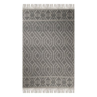 Handwoven Geometric Wool Blend Area Rug