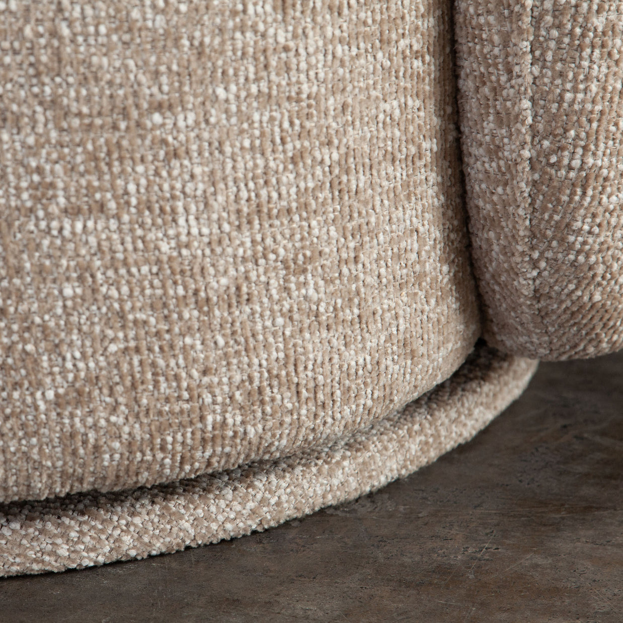 Modern Wheat Upholstered Swivel Chair