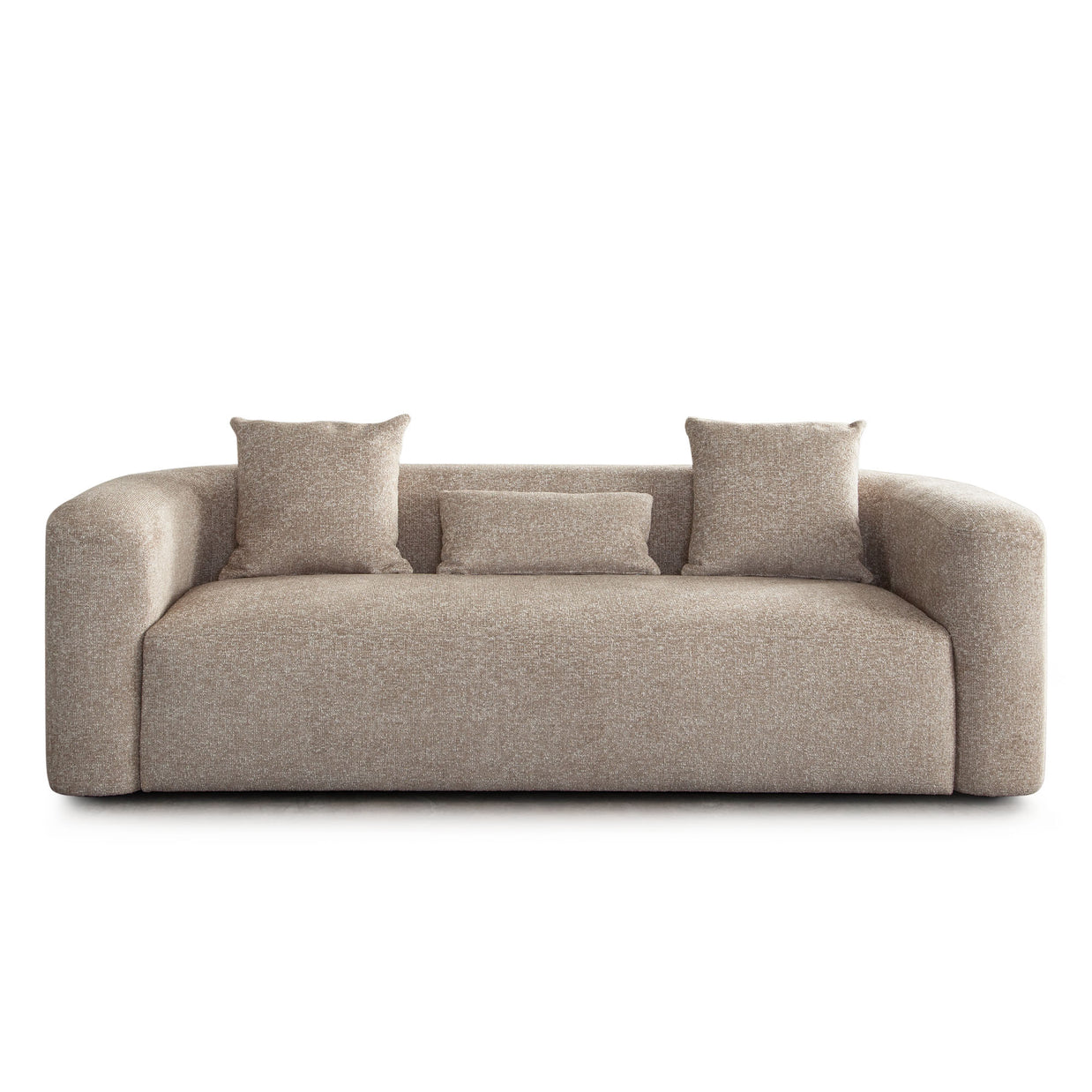 Modern Wheat Upholstered Sofa