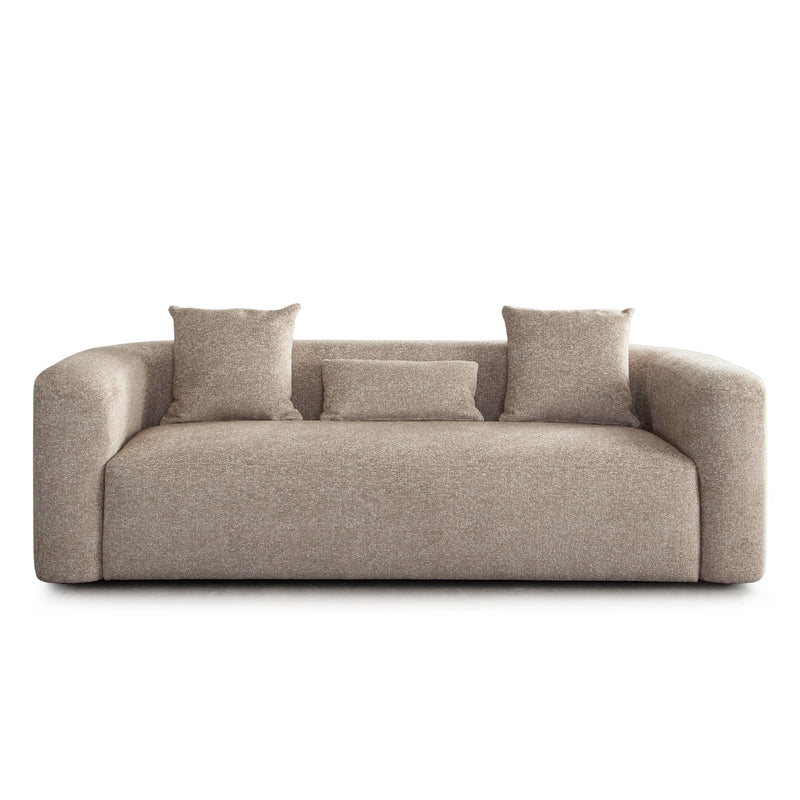 Modern Wheat Upholstered Sofa