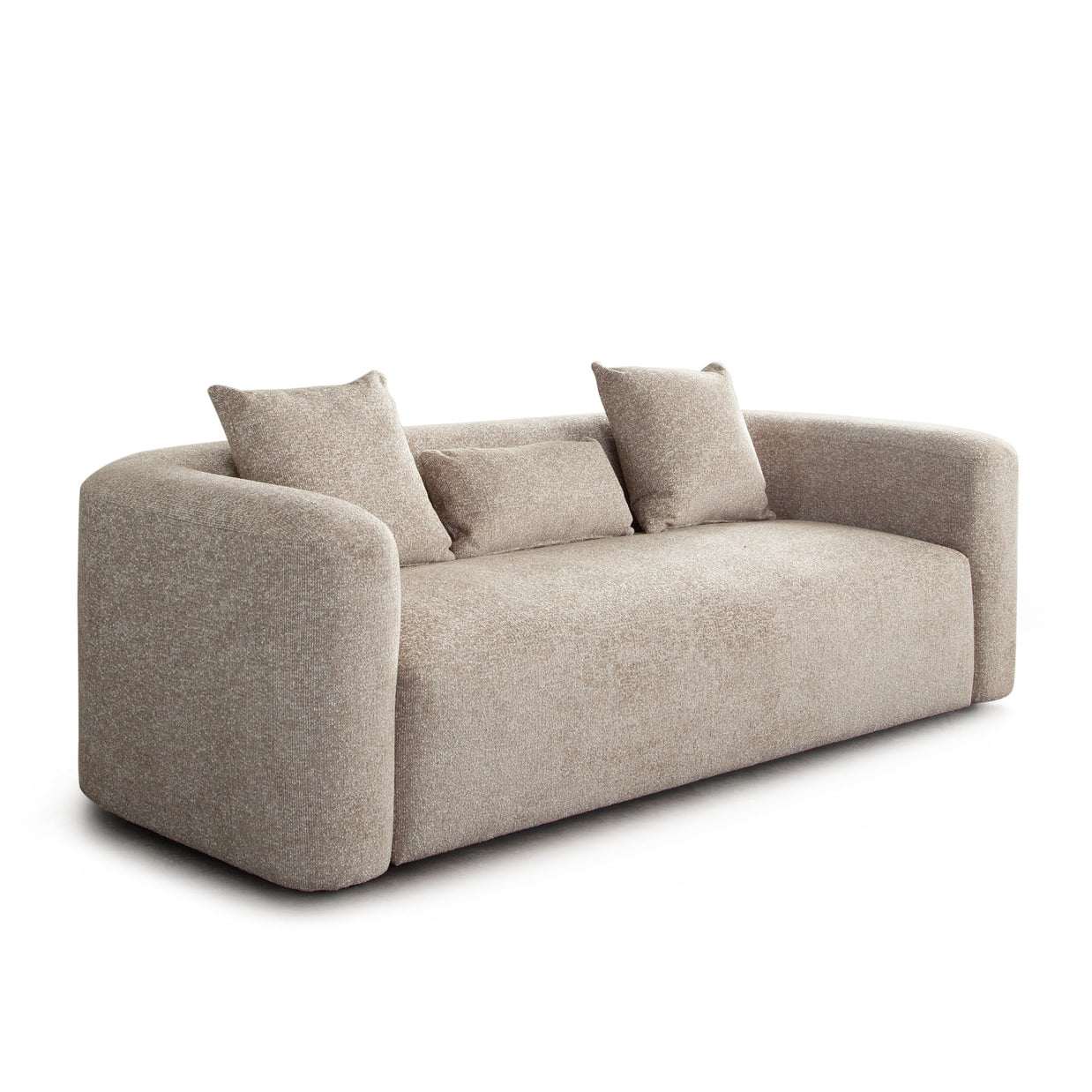 Modern Wheat Upholstered Sofa