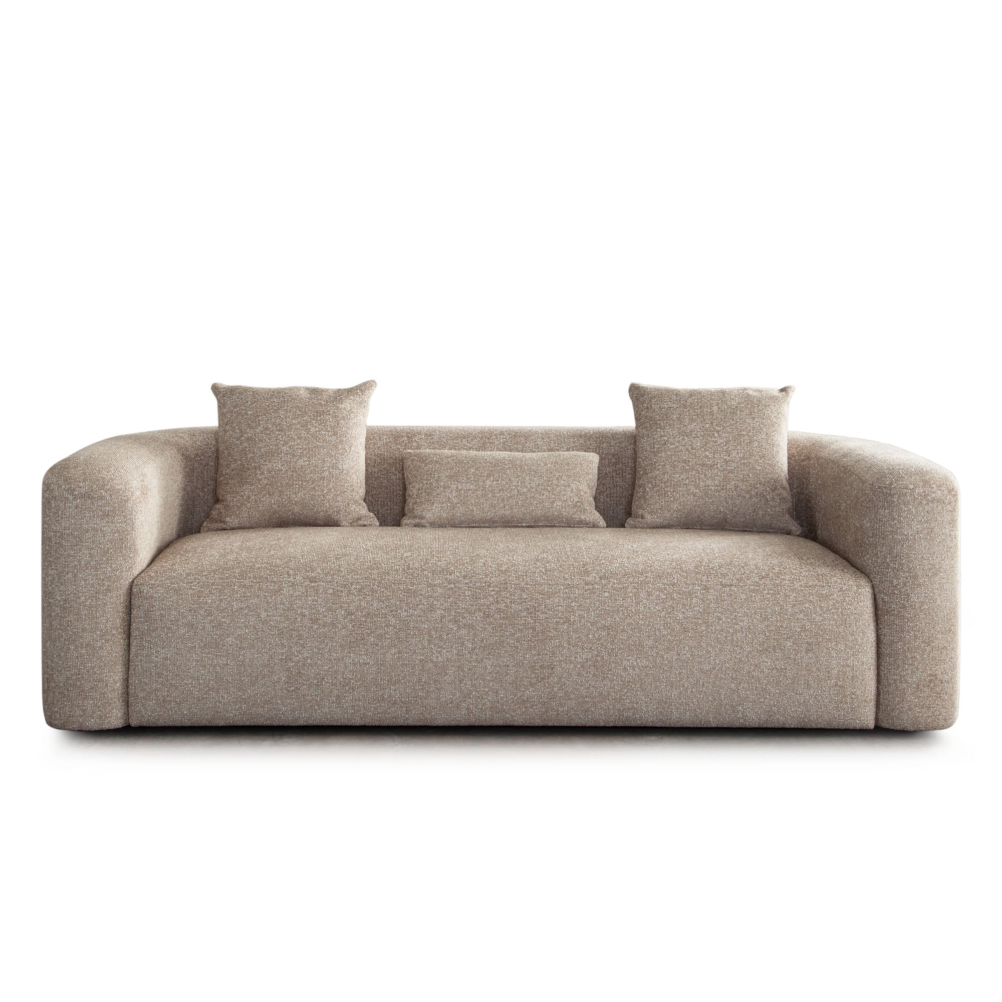 Modern Wheat Upholstered Sofa
