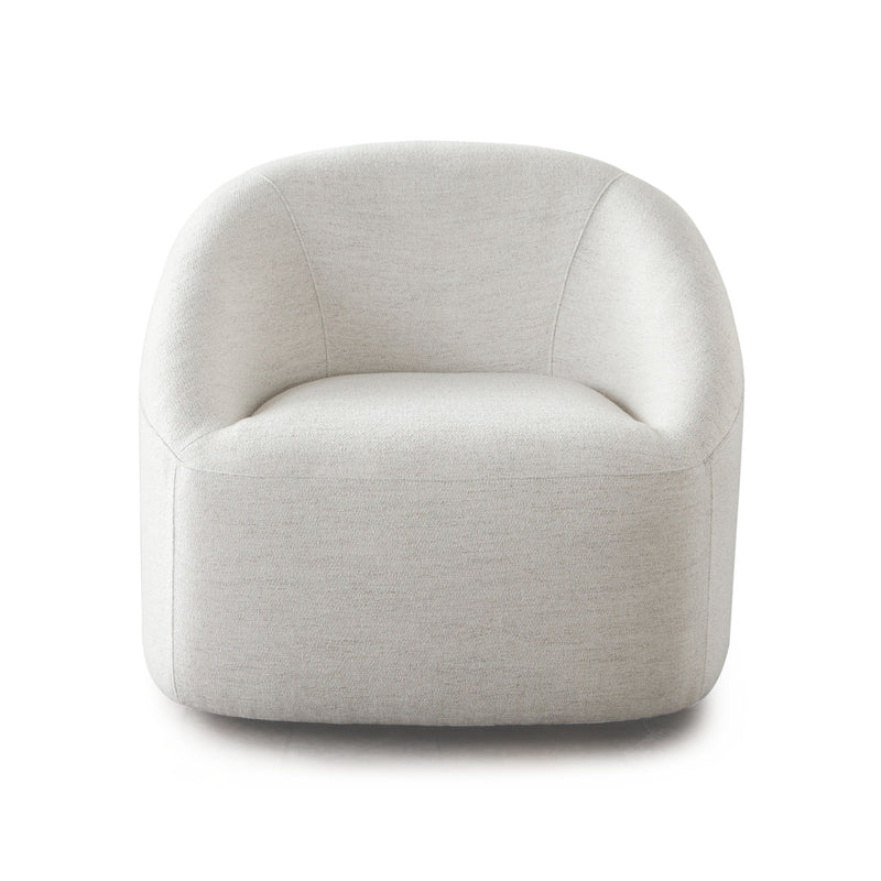 Modern Linen Swivel Accent Chair