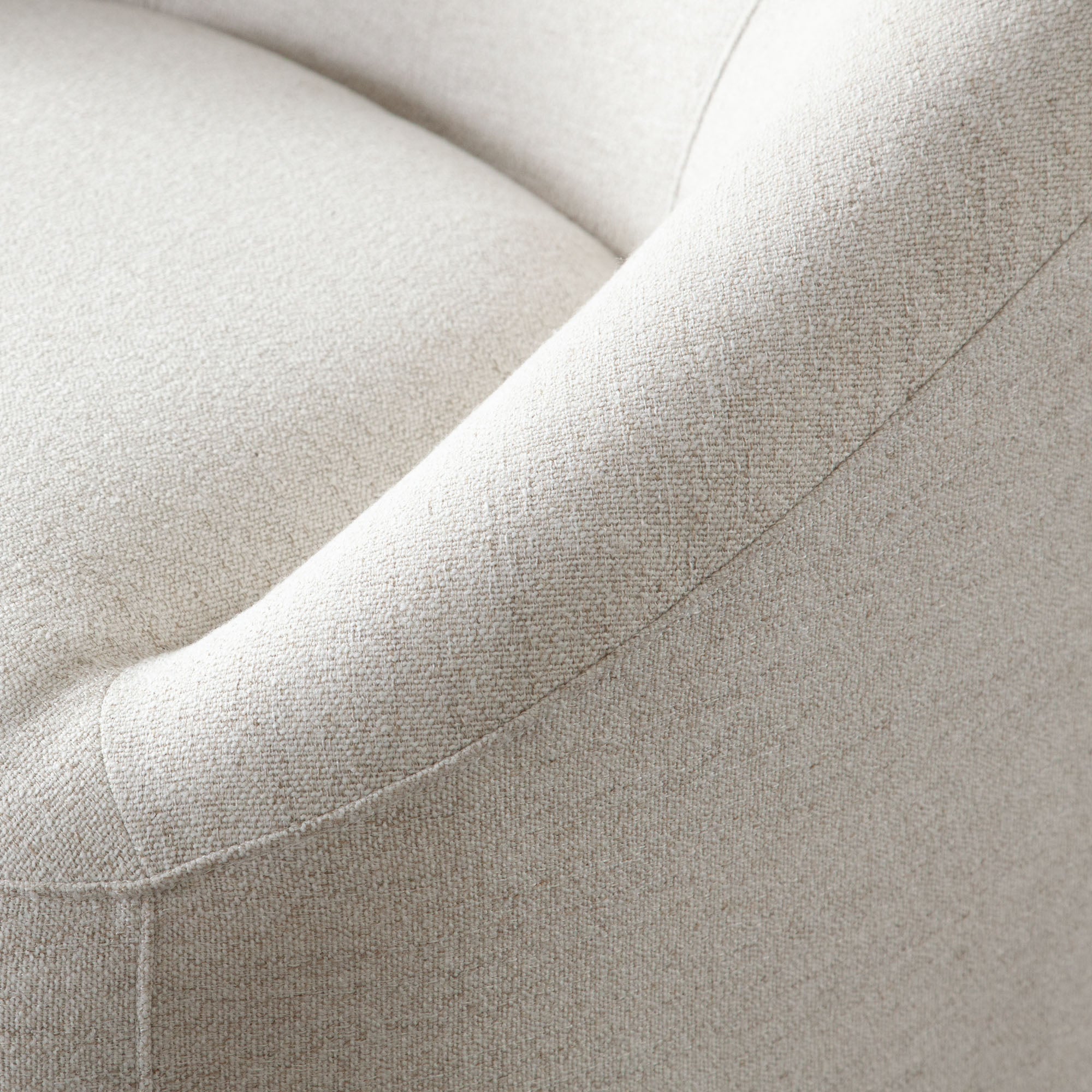 Modern Linen Swivel Accent Chair