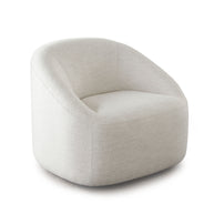 Modern Linen Swivel Accent Chair