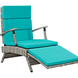 Outdoor Wicker Rattan Chaise
