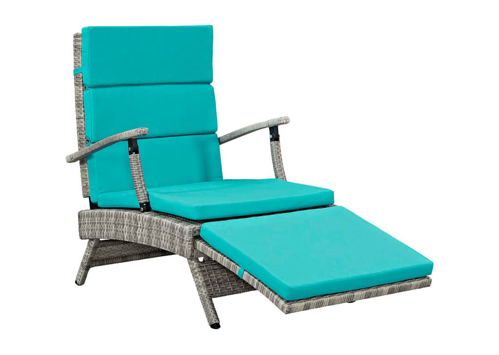 Outdoor Wicker Rattan Chaise