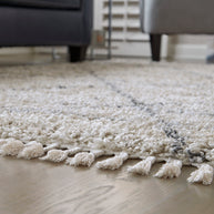 Diamond Woven Shag Area Rug