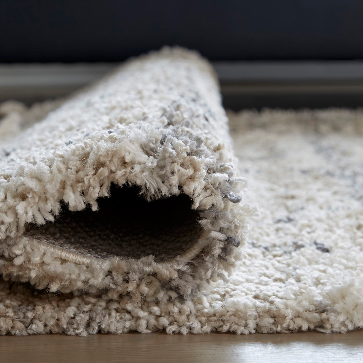 Diamond Woven Shag Area Rug