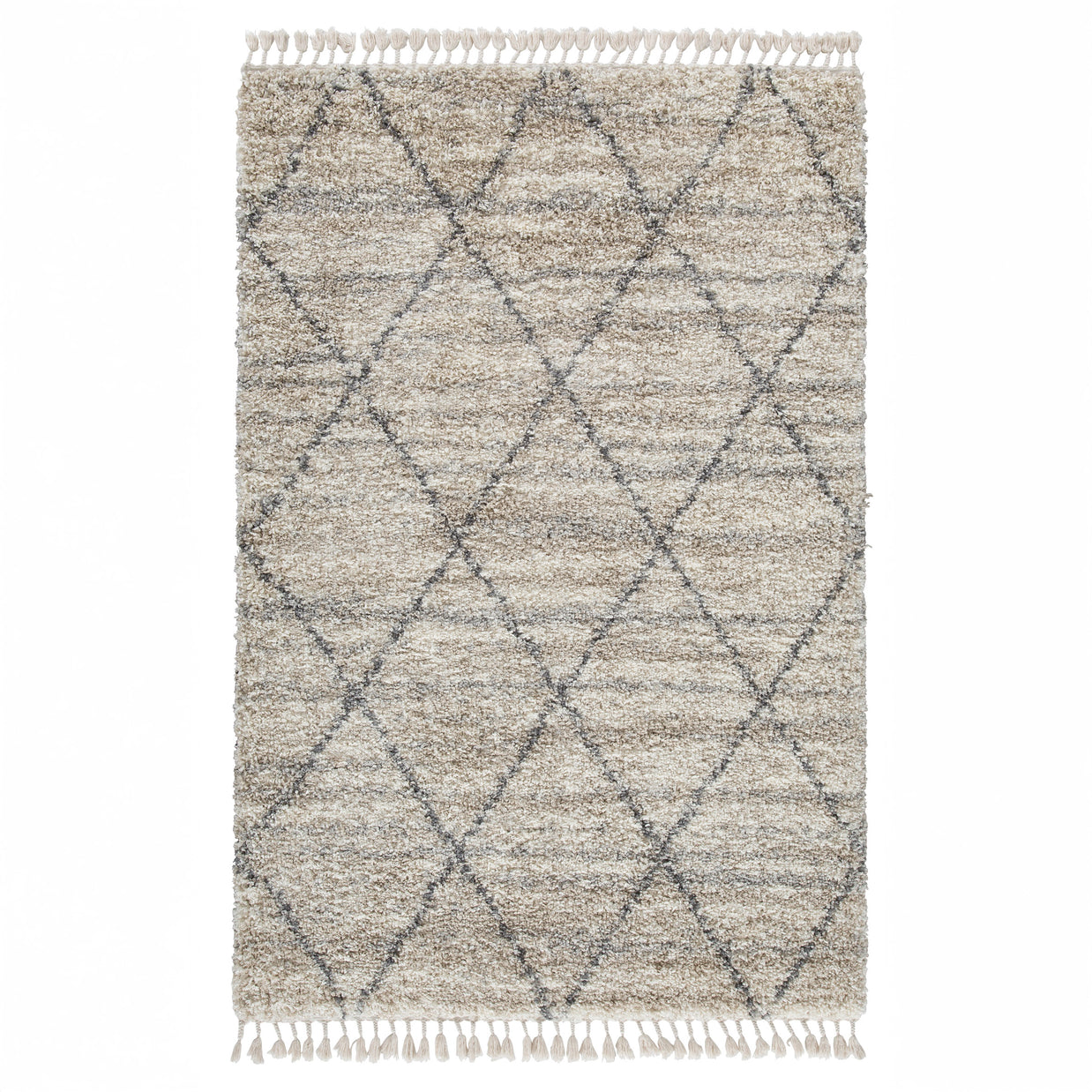 Diamond Woven Shag Area Rug