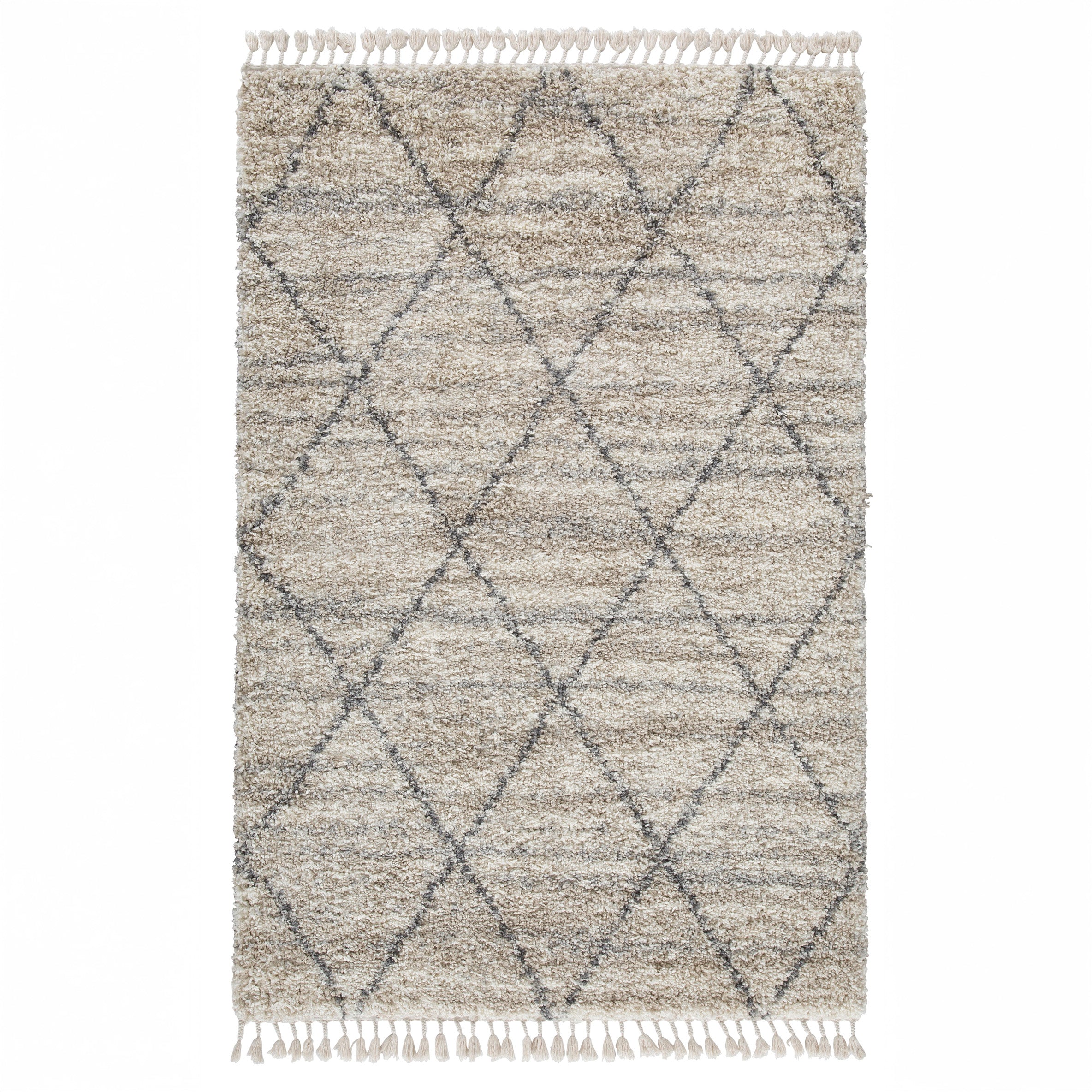 Diamond Woven Shag Area Rug