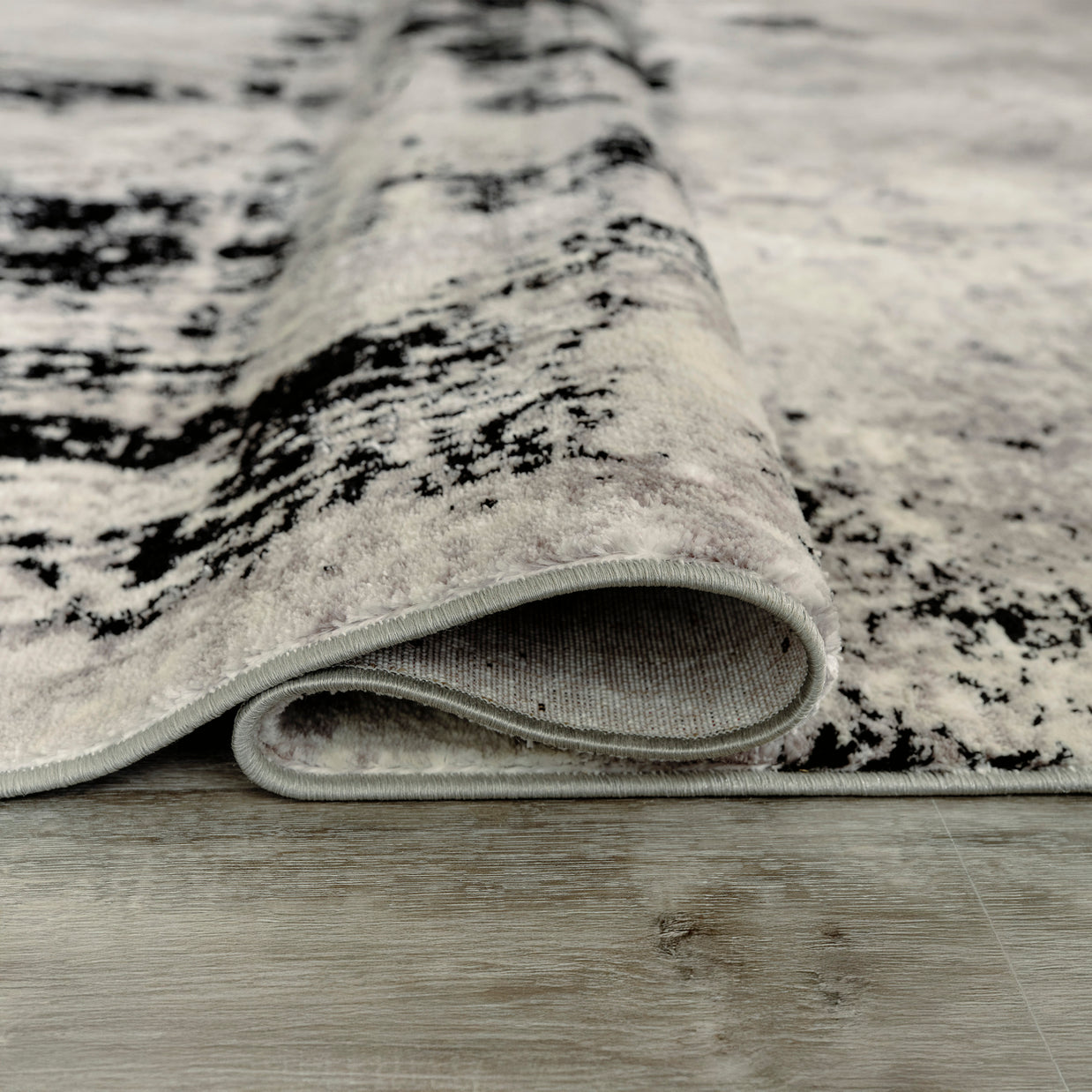 Noir Balance Abstract Area Rug