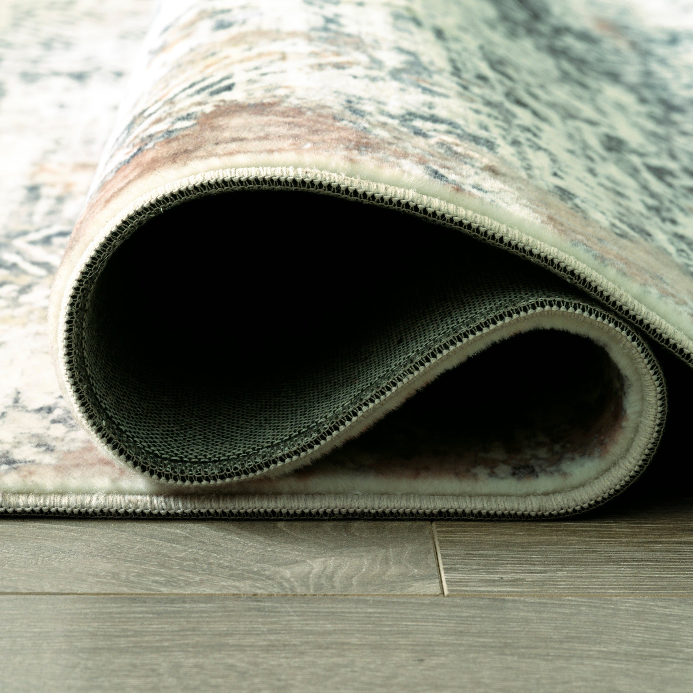 Printed Faux Rabbit Fur Rug