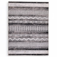 Neutral Distressed Pattern Area Rug