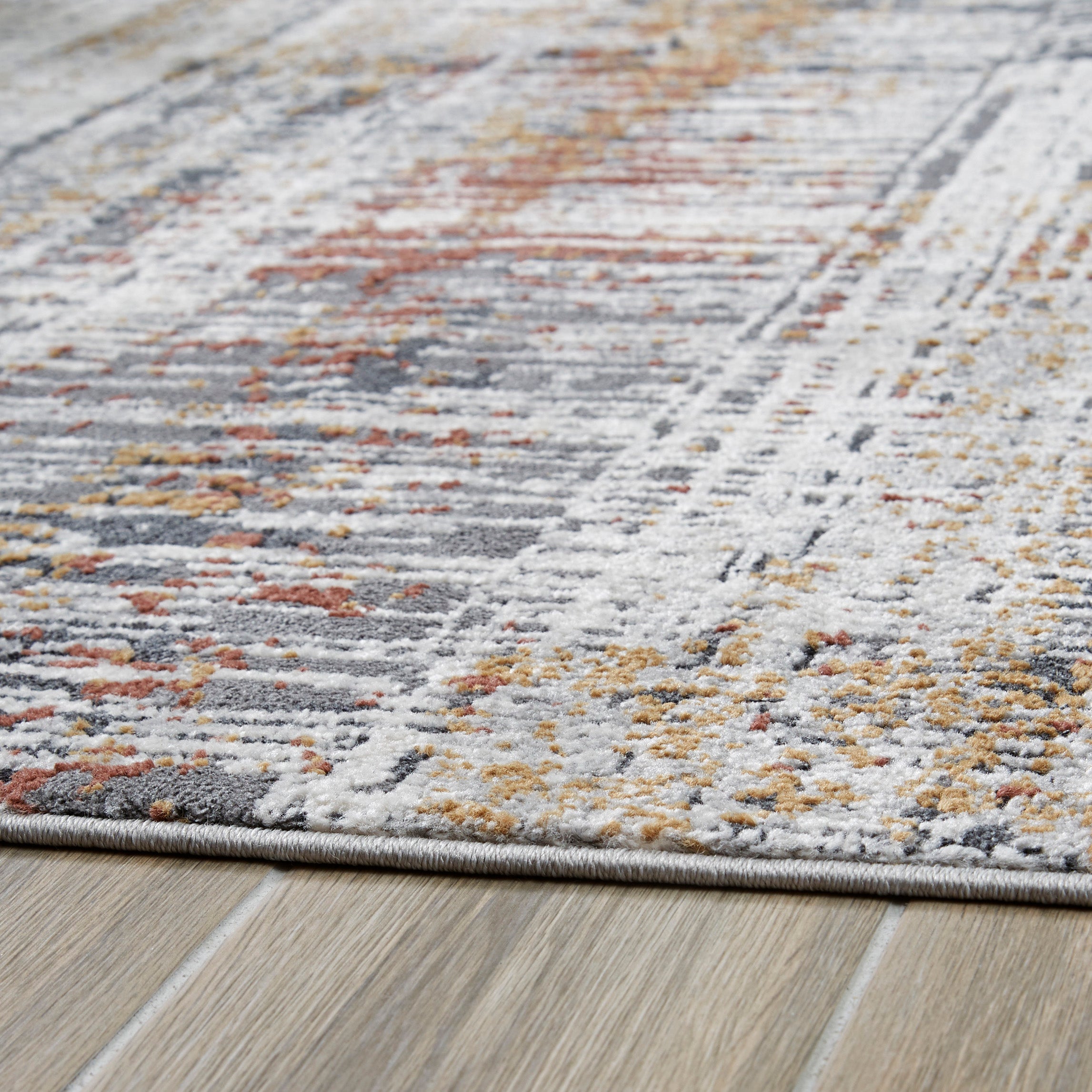 Modern Abstract Area Rug in Neutral Tones