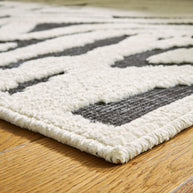 Zebra Pattern Area Rug