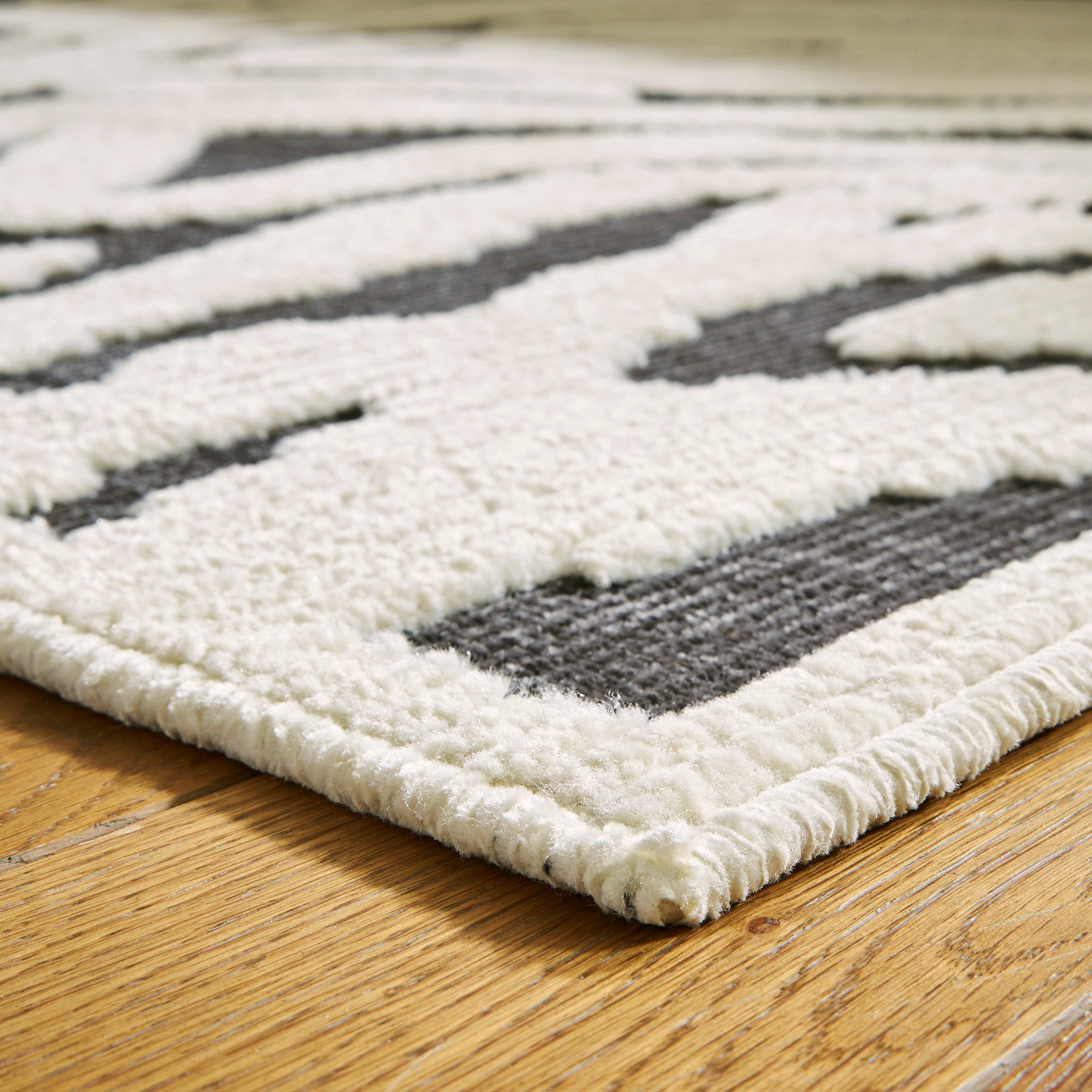 Zebra Pattern Area Rug