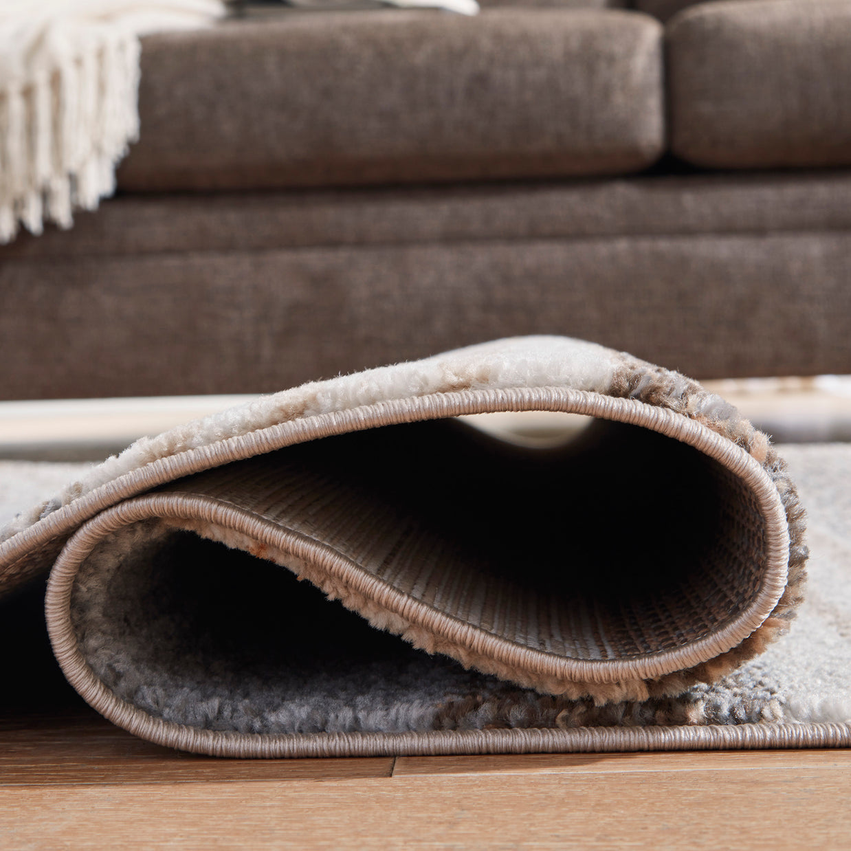 Neutral Stripe Area Rug